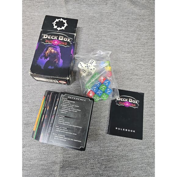 Ariah Studios Deck Box Dungeons Board Game Open box - Picture 3 of 3